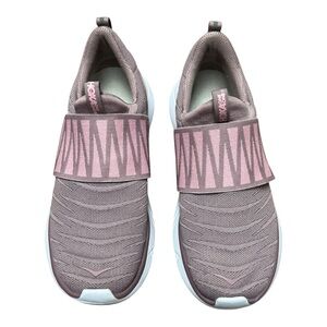 Hoka One One Women's Slip-On Sneakers in Pink and Gray